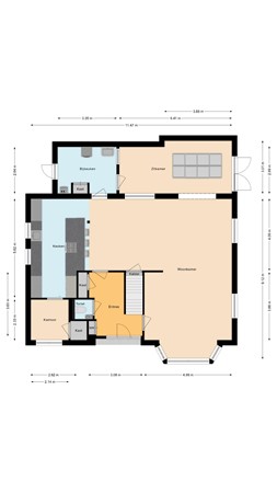 Floorplan - Klaverweide 3, 5469 GM Erp